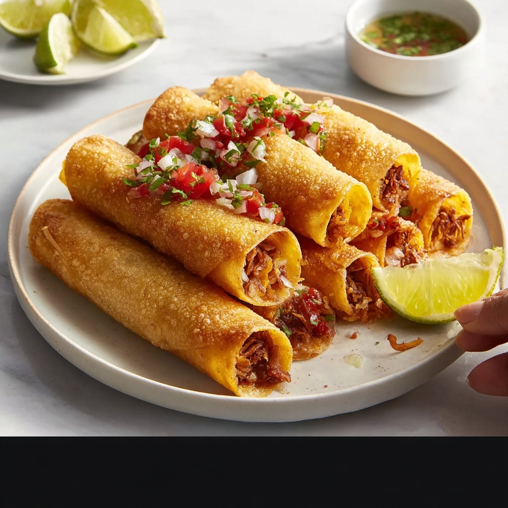 Spicy Beef Taquitos Recipe - Recipe Image