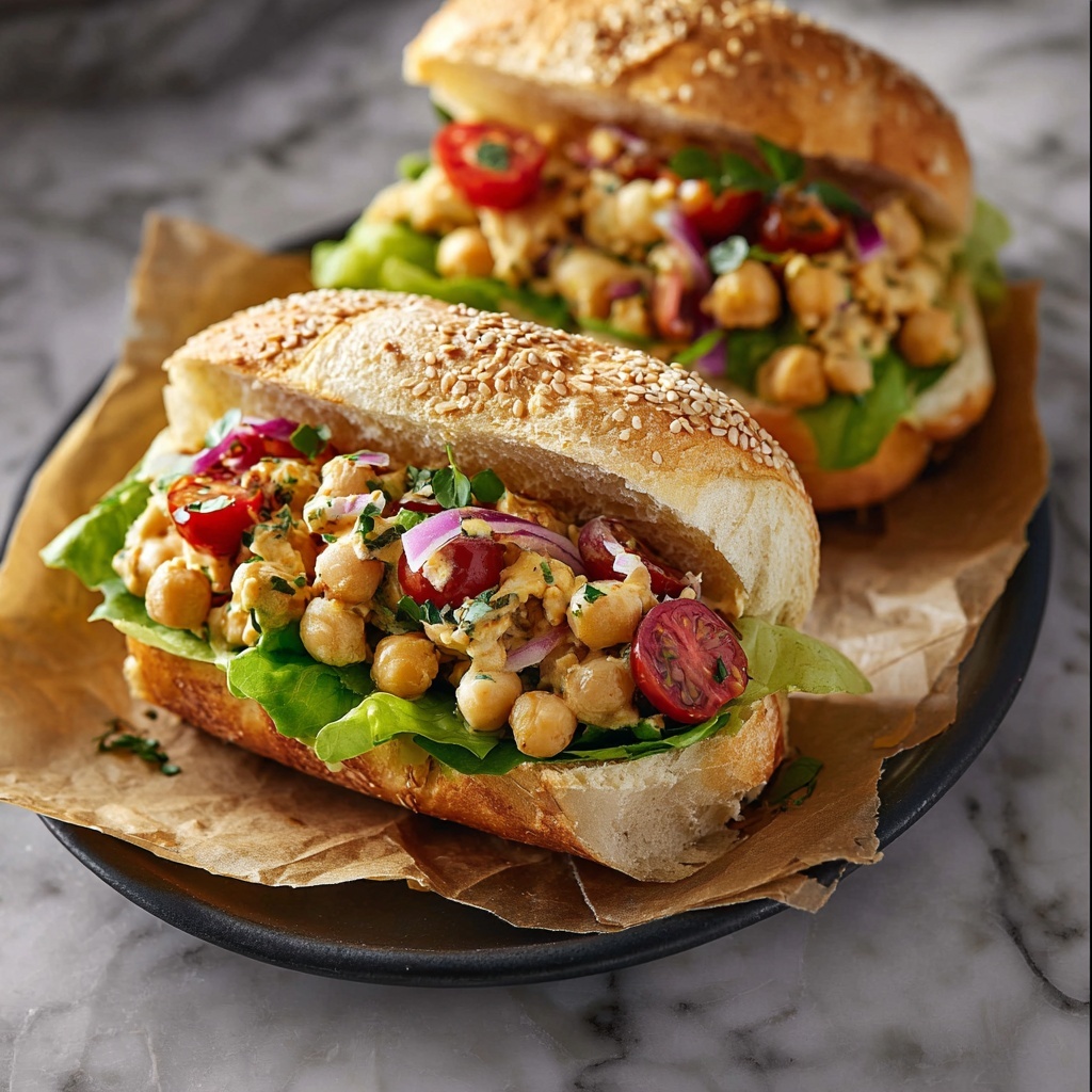Chickpea Salad Sandwich Recipe - Recipe Image