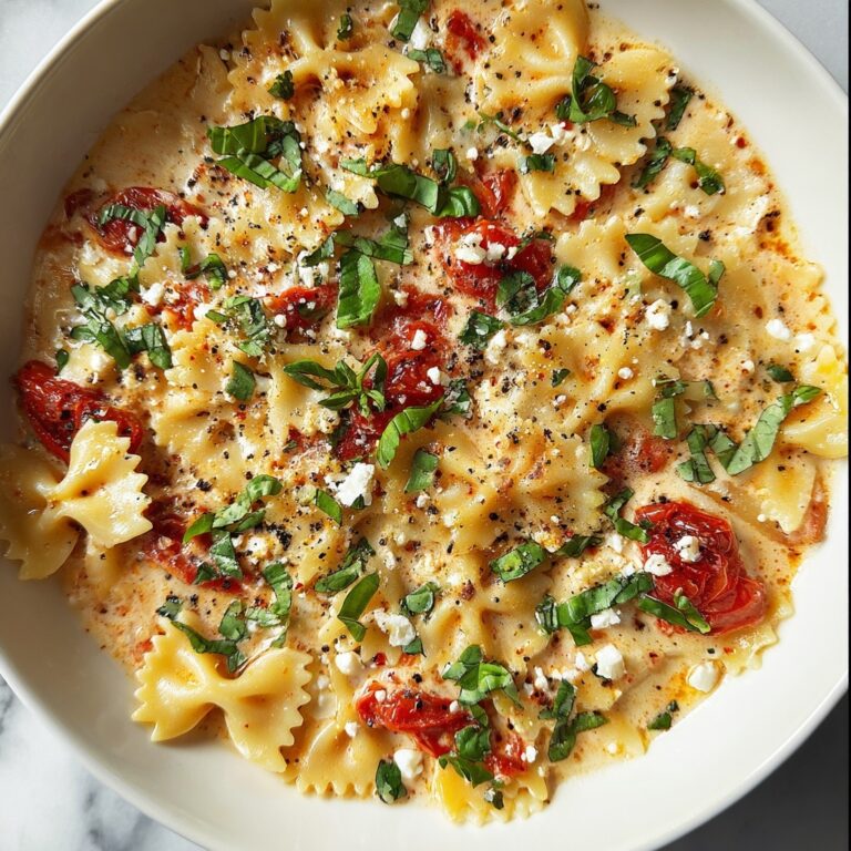 Baked Feta Pasta with Roasted Tomatoes and Fresh Herbs Recipe