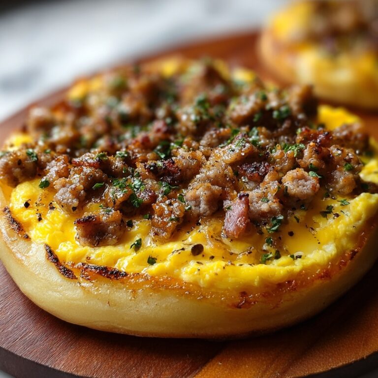 English Muffin Breakfast Pizza Recipe