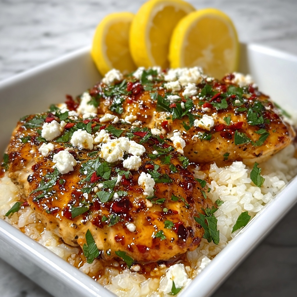 Hot Honey Feta Chicken Recipe - Recipe Image
