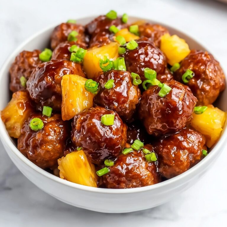 Spicy Hawaiian Crockpot Meatballs Recipe