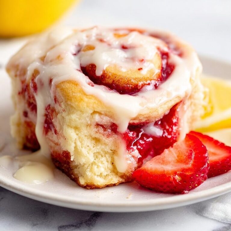 Giant Strawberry Cinnamon Roll Recipe
