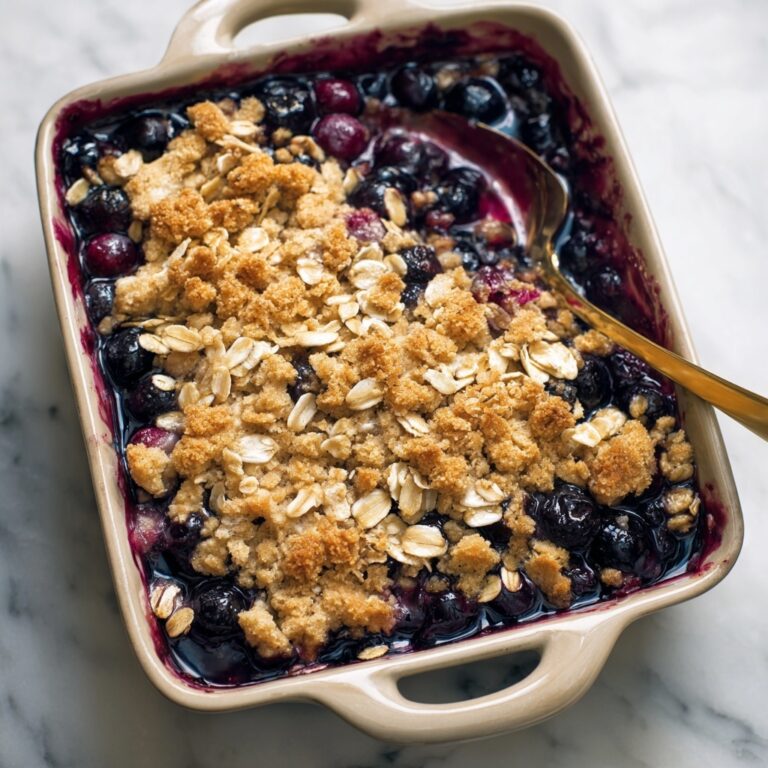 Blueberry Baked Oatmeal Crisp Recipe