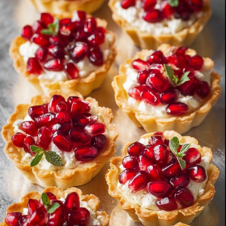 Pomegranate and Goat Cheese Phyllo Bites Recipe