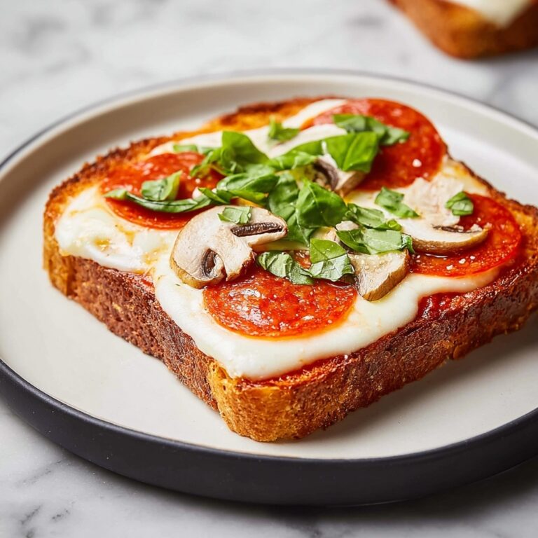 Cheesy Pepperoni Pizza Toast Recipe