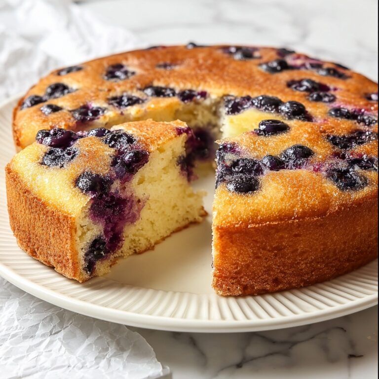 Air Fryer Blueberry Yogurt Cake Recipe