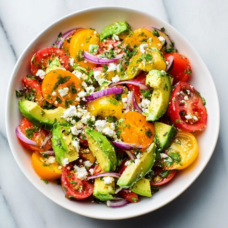 Cucumber Tomato Avocado Salad Recipe