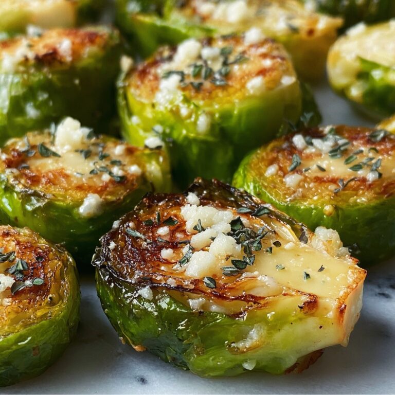Garlic Parmesan Roasted Brussels Sprouts Recipe