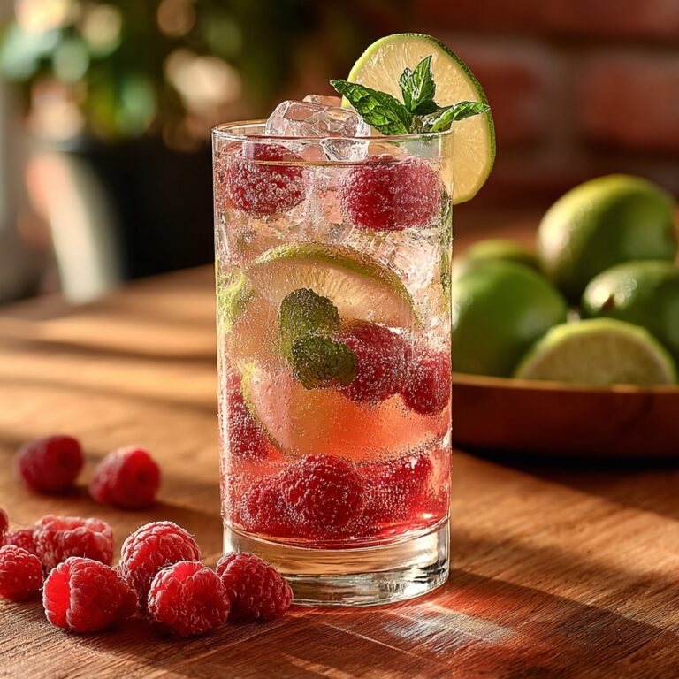 Raspberry Lime Fizz Drink Recipe