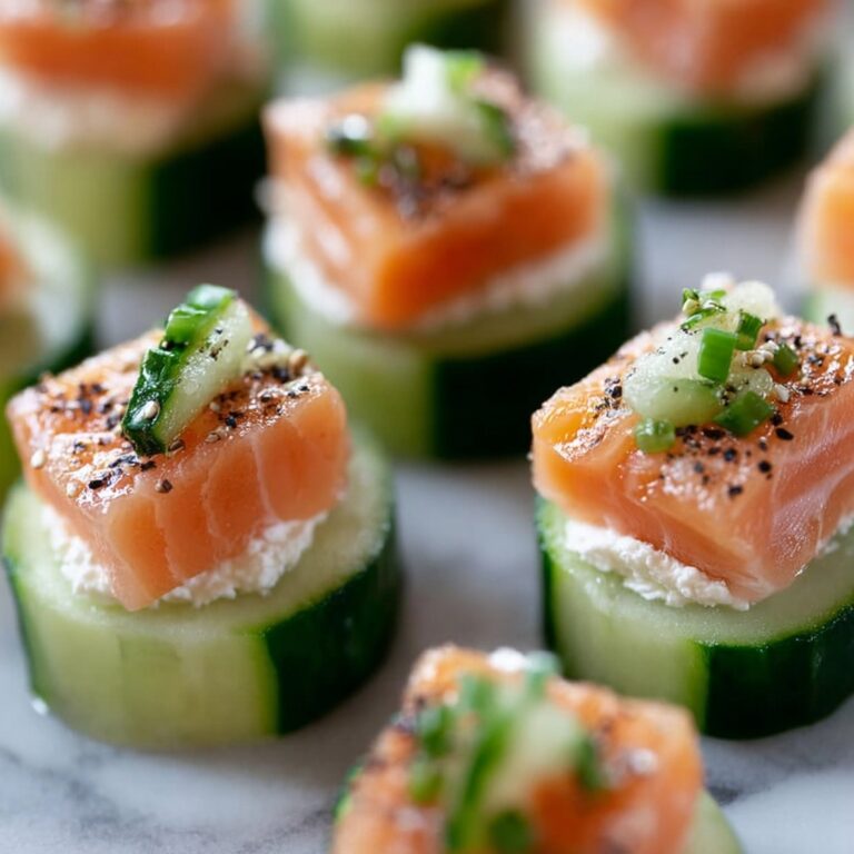Cucumber Smoked Salmon Bites Recipe
