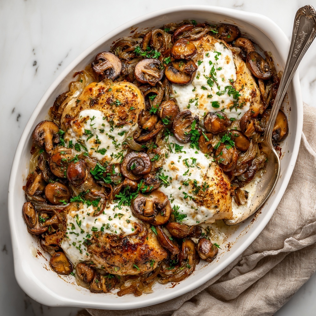 Baked Chicken with Mushrooms Recipe - Recipe Image