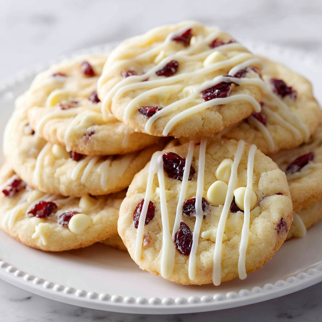 White Chocolate Cranberry Orange Cookies Recipe - Recipe Image