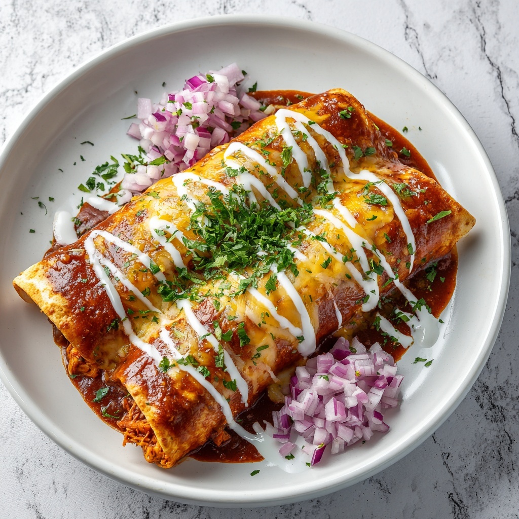 Creamy Chicken Enchiladas with Black Beans and Green Chiles Recipe - Recipe Image