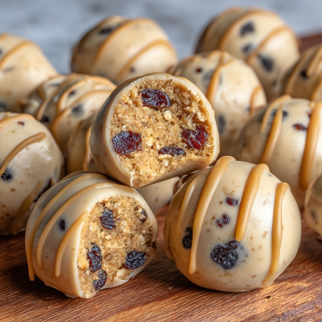 Oatmeal Raisin Cookie Protein Balls Recipe - Recipe Image