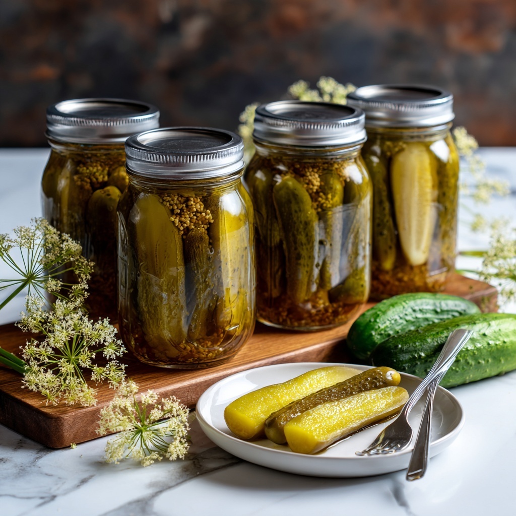 Traditional Kosher Dill Pickles Recipe - Recipe Image
