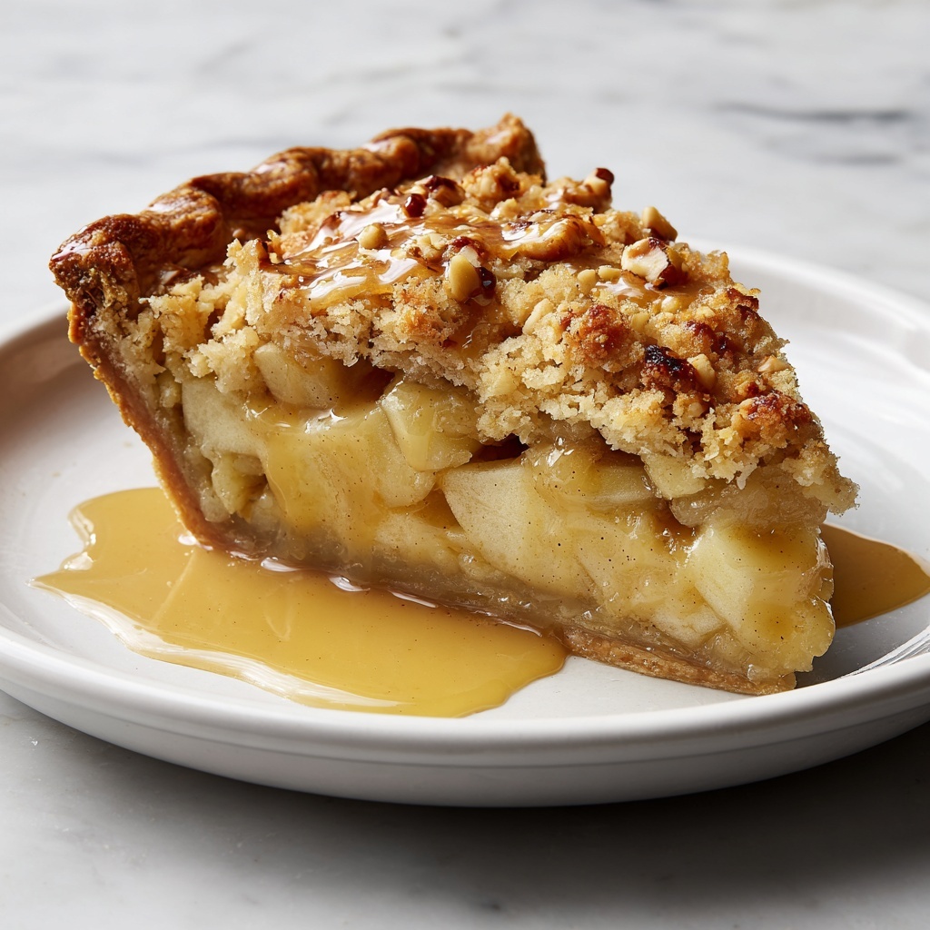 Dutch Pear Pie with Spiced Caramel Sauce Recipe - Recipe Image