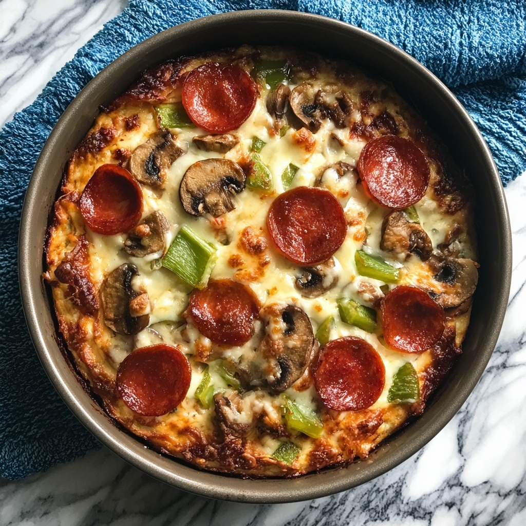 Low-Carb Crustless Pizza Bowl Recipe - Recipe Image