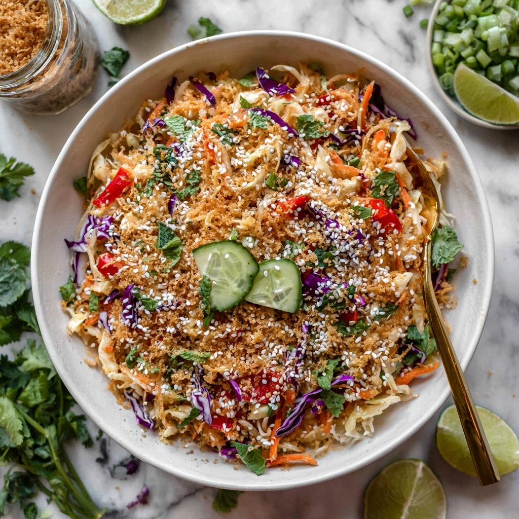 Crispy Rice Salad with Veggies and Peanut Dressing Recipe - Recipe Image