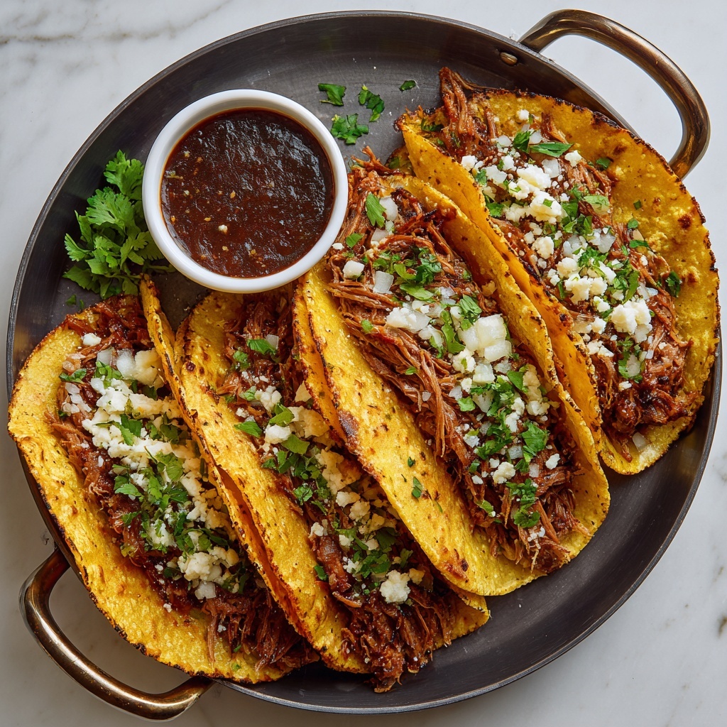 Crockpot Shredded Beef Tacos Recipe - Recipe Image
