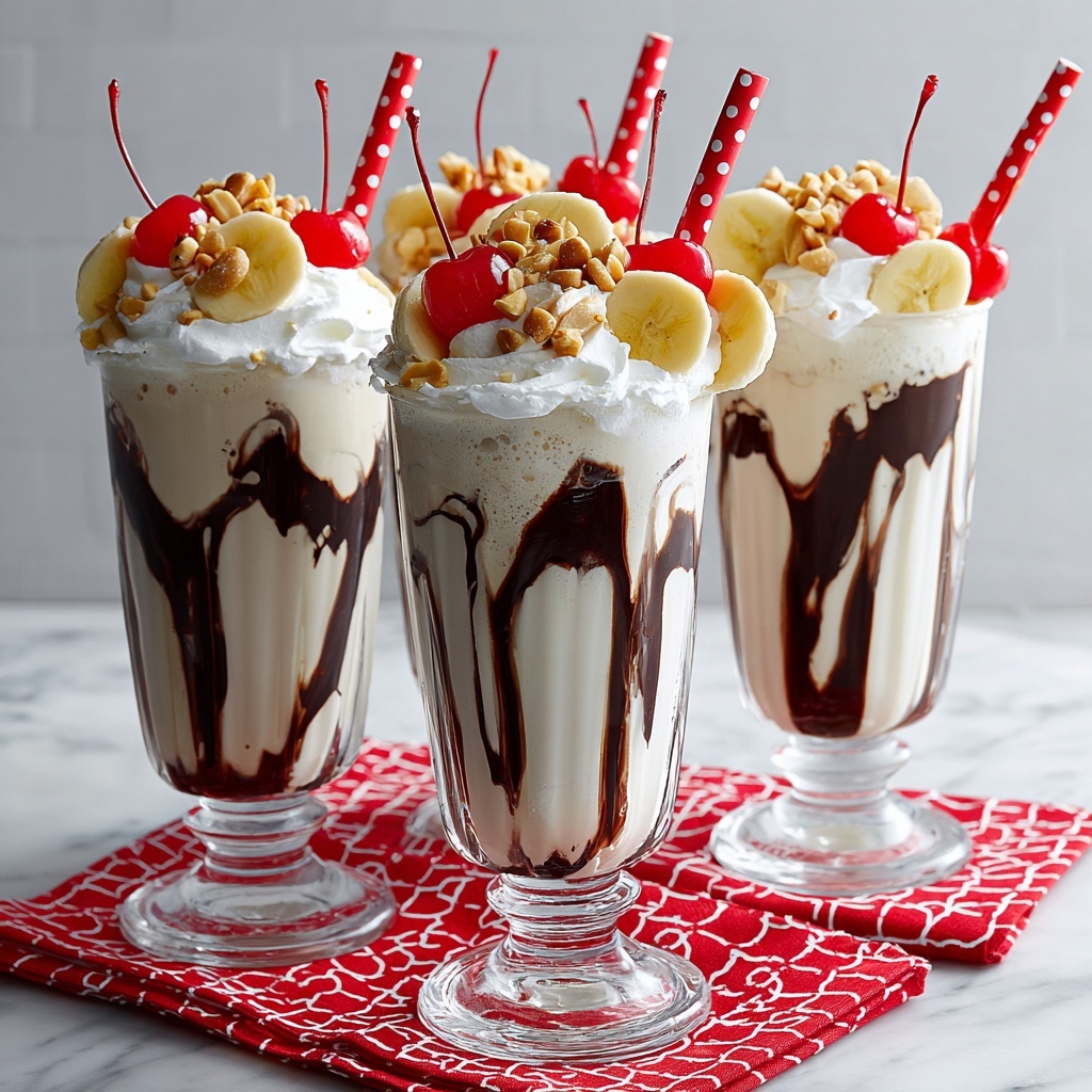 Banana Split Milkshakes Recipe - Recipe Image