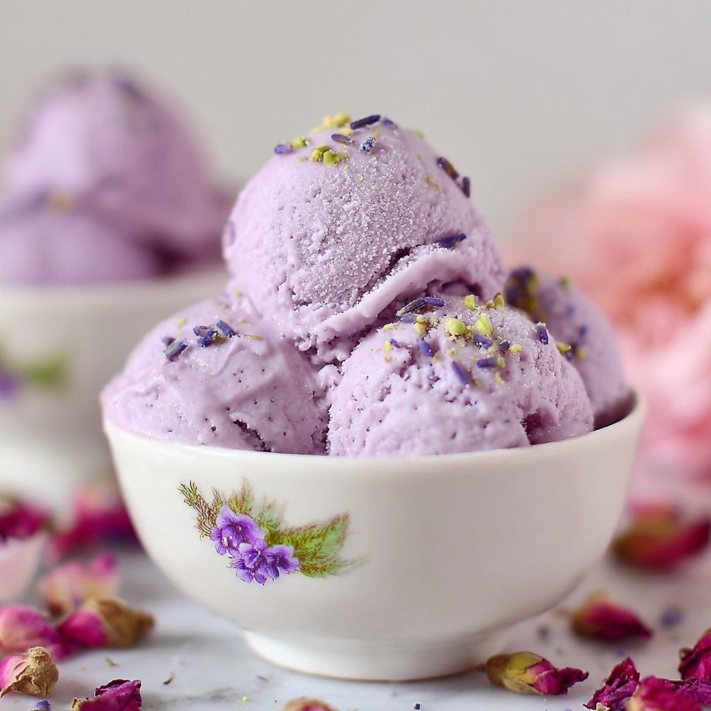 Lavender Ice Cream Recipe - Recipe Image