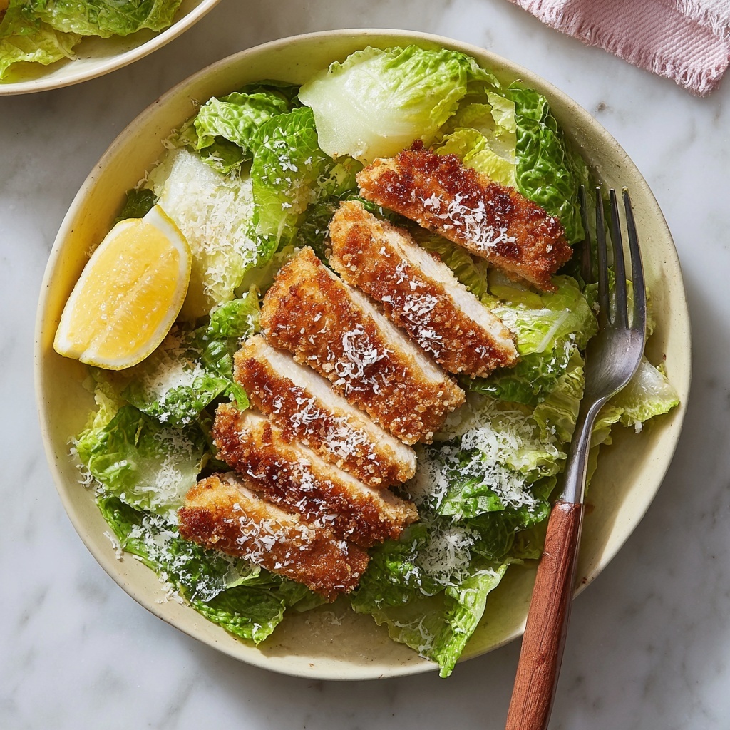Crispy Chicken Caesar Salad Recipe - Recipe Image