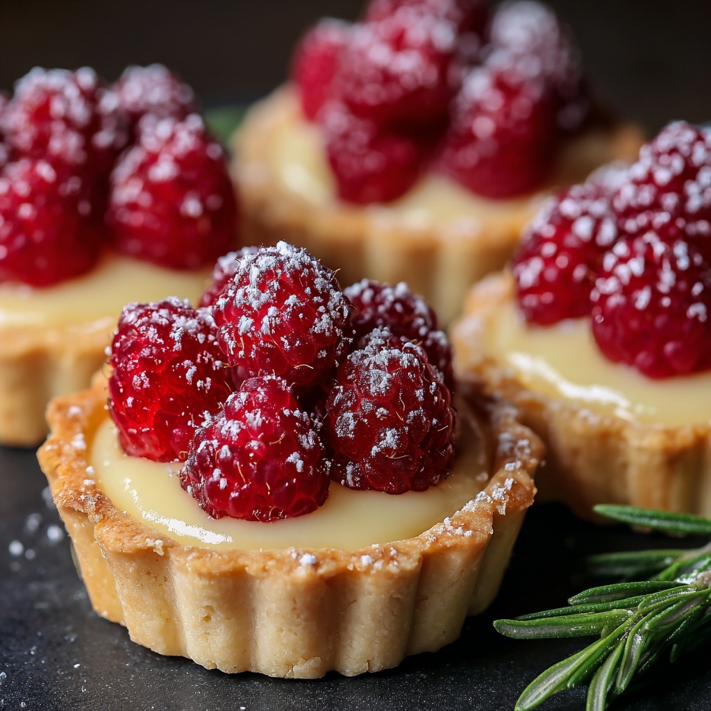 Raspberry & White Chocolate Tartlets Recipe - Recipe Image
