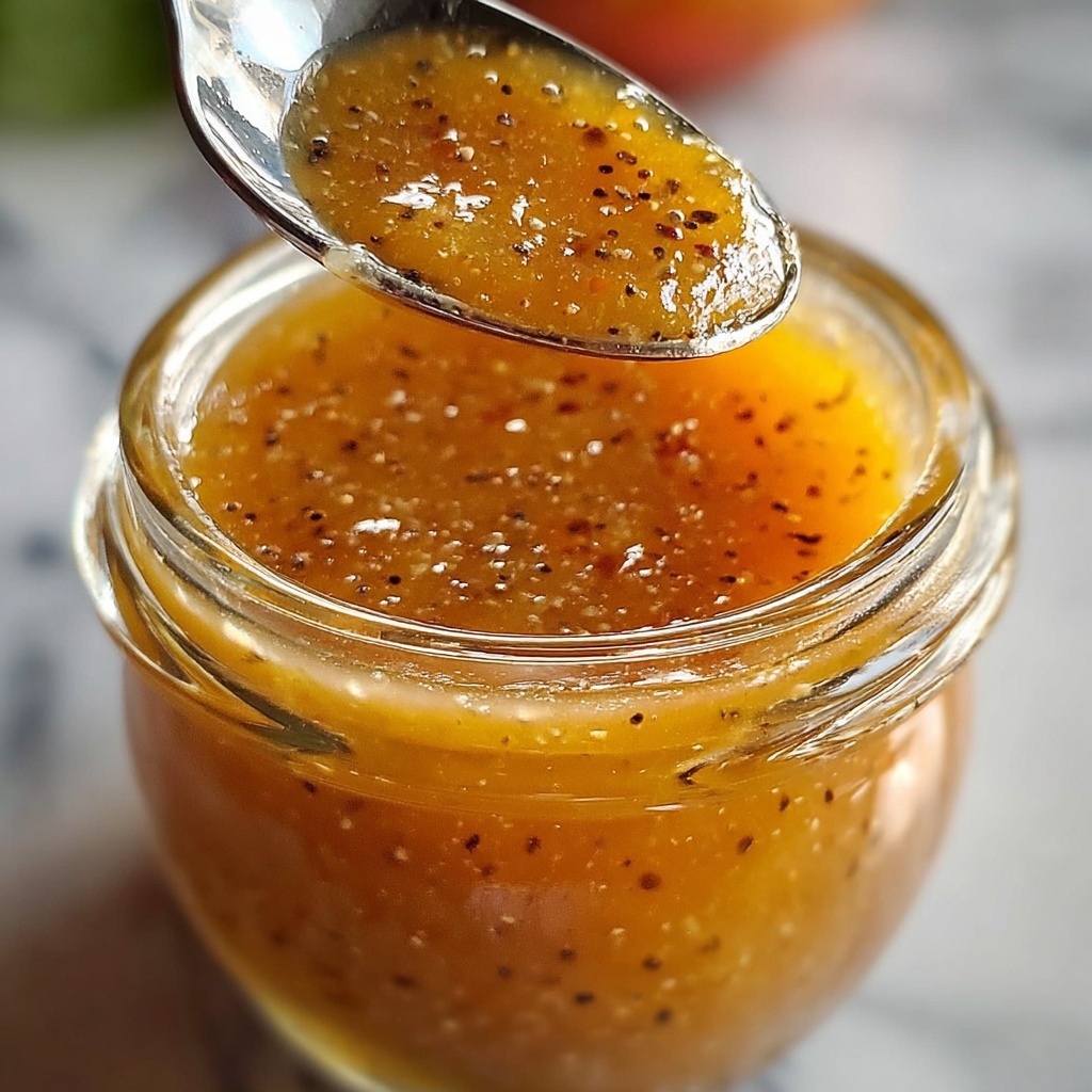 Peach Honey Dijon Balsamic Vinaigrette Recipe - Recipe Image