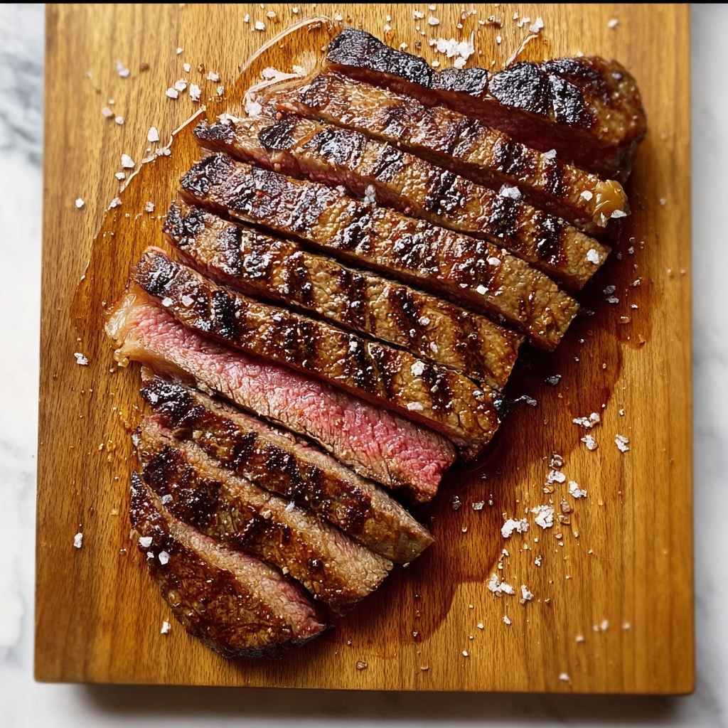 Grilled Balsamic and Garlic Flank Steak Recipe - Recipe Image