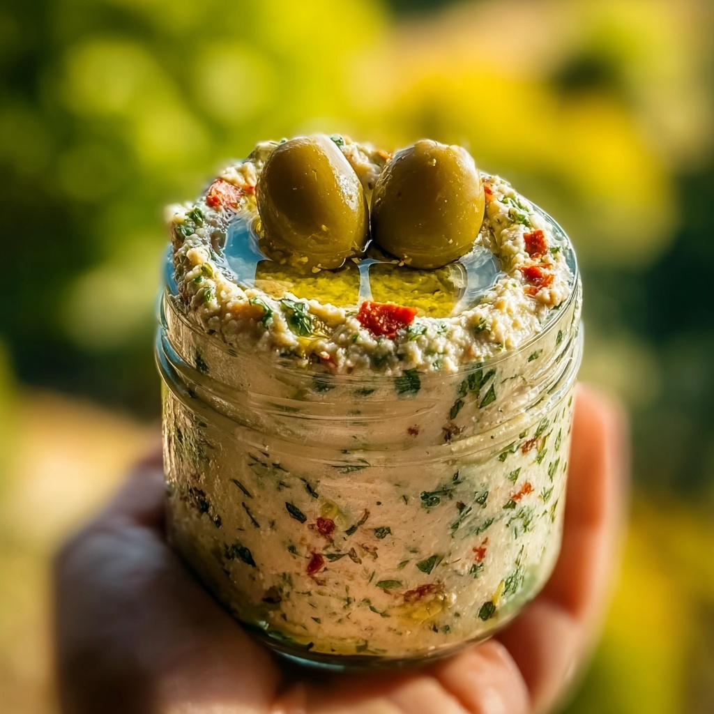 Olive Lovers’ Dream Dip – Creamy Feta & Green Olive Spread Recipe - Recipe Image