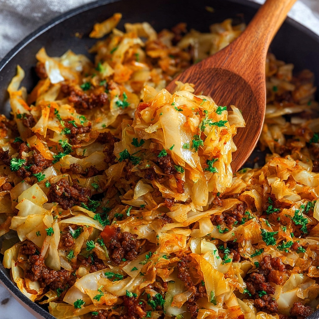 Ground Beef and Chopped Cabbage Recipe - Recipe Image