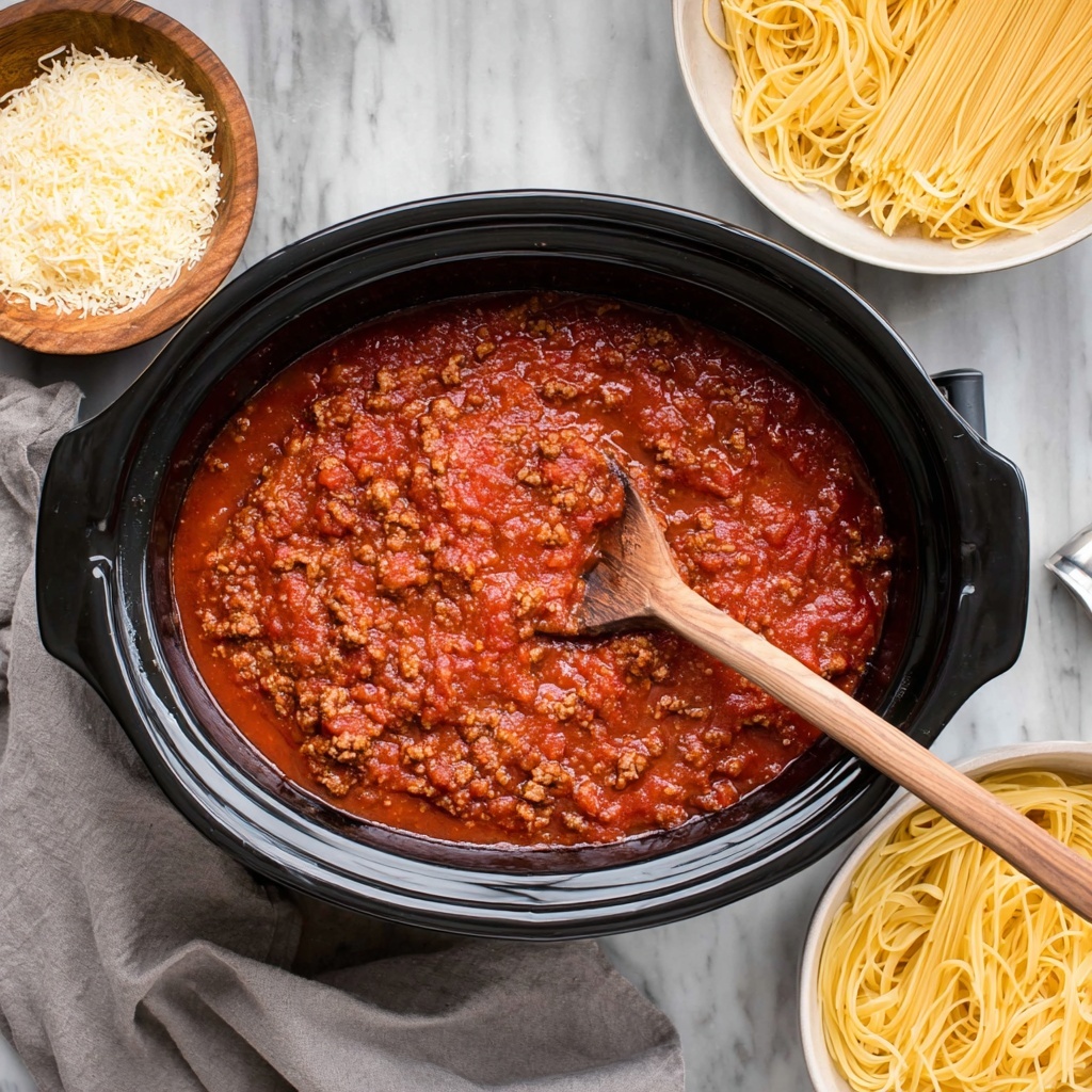 Best Crockpot Spaghetti Sauce Recipe - Recipe Image