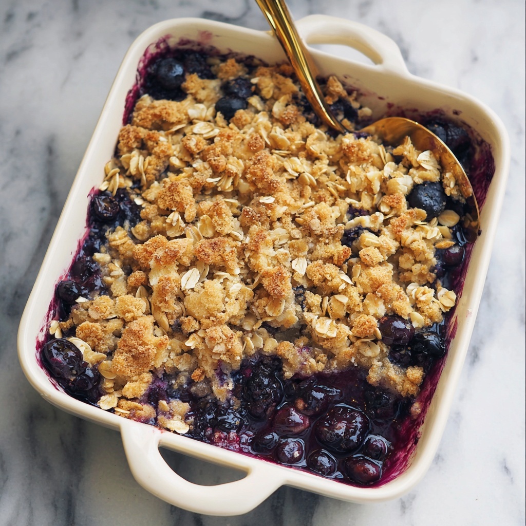 Blueberry Baked Oatmeal Crisp Recipe - Recipe Image