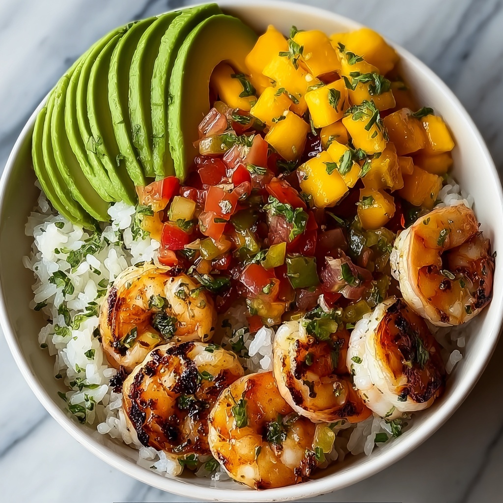 Shrimp and Avocado Bowls with Mango Salsa Recipe - Recipe Image
