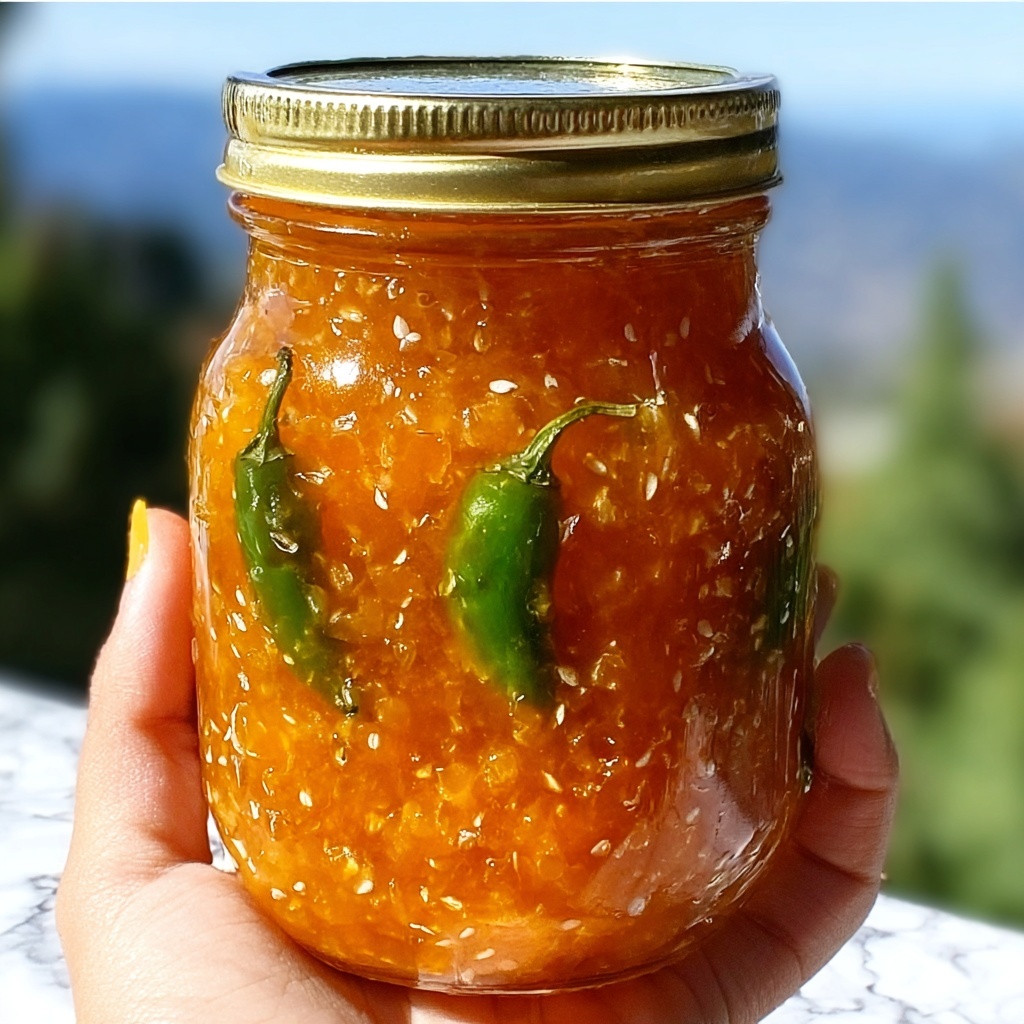 Peach Jalapeño Jam – A Sweet and Spicy Delight Recipe - Recipe Image