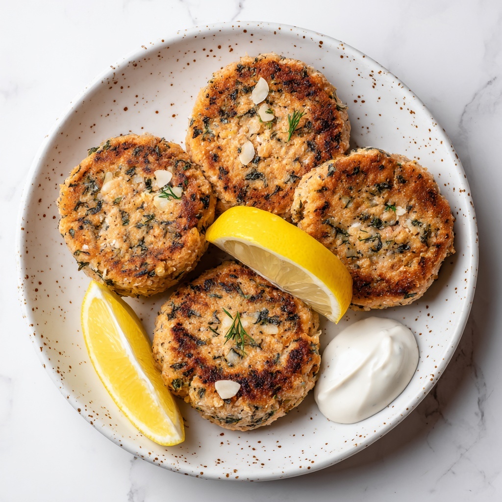 Salmon Cakes with Lemon and Parsley Recipe - Recipe Image