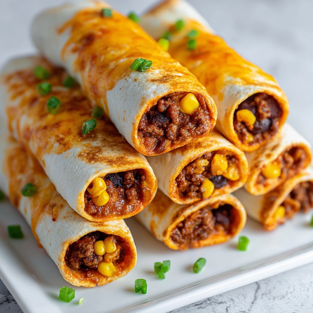 Loaded Cheesy Tacos: The Ultimate Flavorful Feast Recipe - Recipe Image