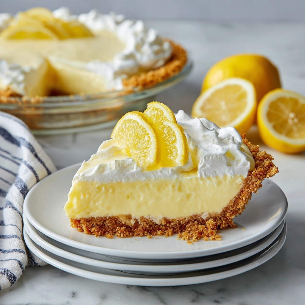 No-Bake Sugar-Free Lemon Pie Recipe - Recipe Image