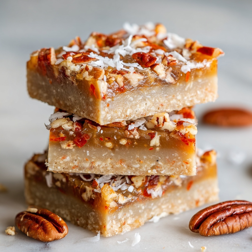 Apricot Coconut Pecan Bars Recipe - Recipe Image
