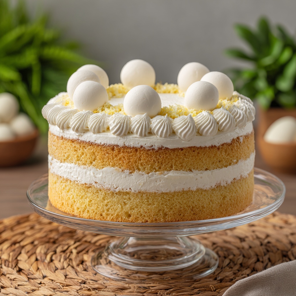 Luscious White Velvet Cake Recipe - Recipe Image