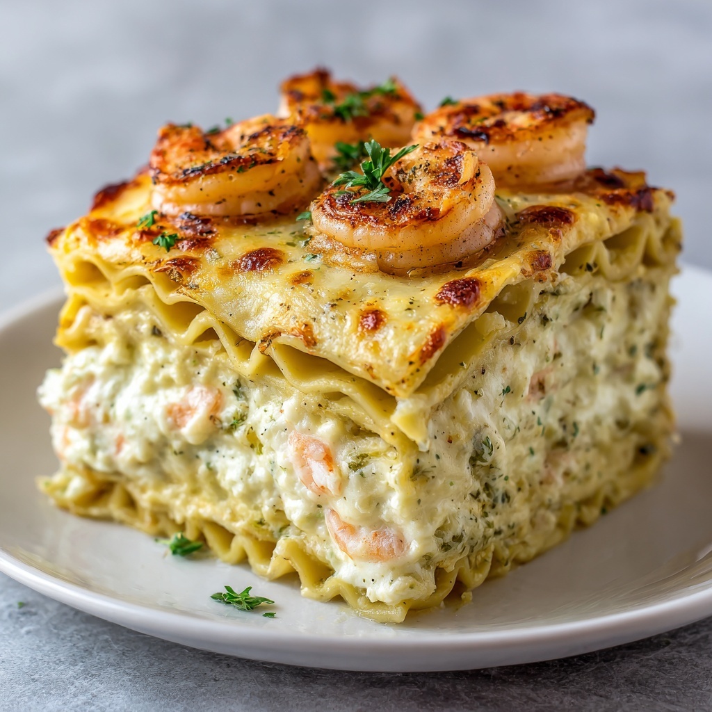 Seafood Lasagna with Shrimp & Crab Recipe - Recipe Image
