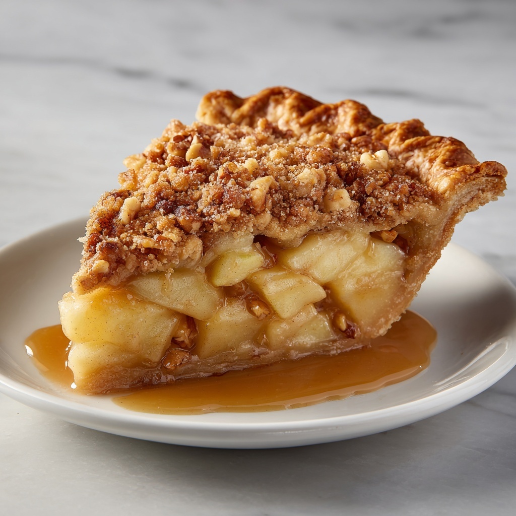 Dutch Pear Pie with Spiced Caramel Sauce Recipe - Recipe Image