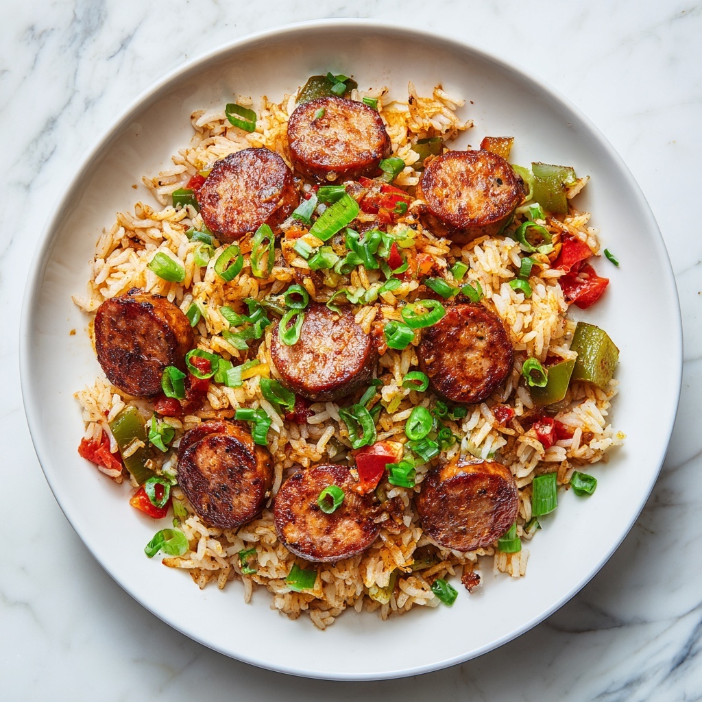 Cajun Sausage and Rice Skillet Recipe - Recipe Image