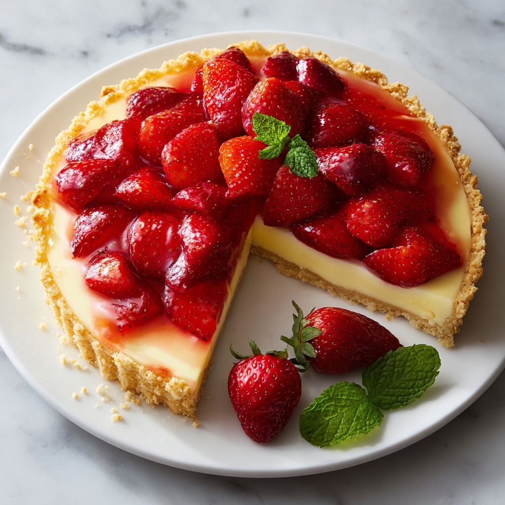 Traditional French Strawberry Tart Recipe - Recipe Image