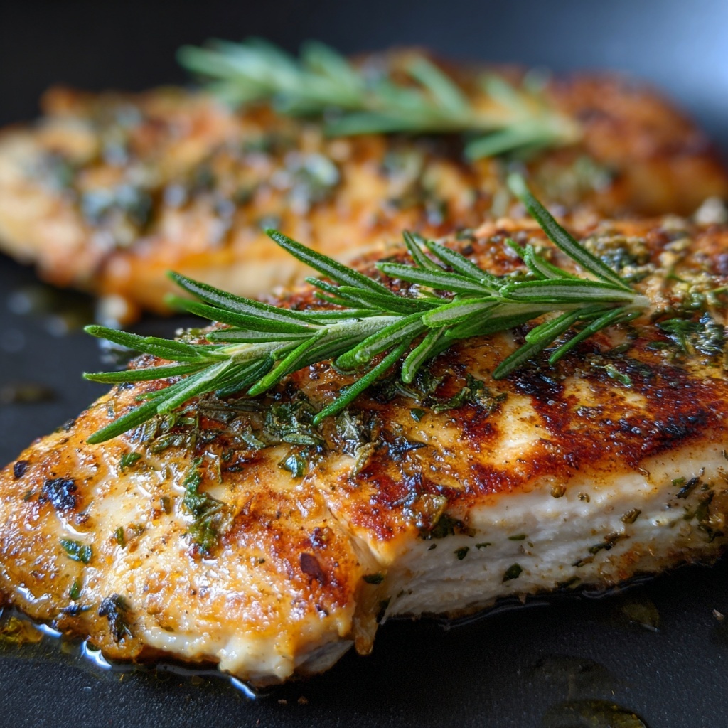 Balsamic Rosemary Chicken Breasts (Pan-Fried) Recipe - Recipe Image
