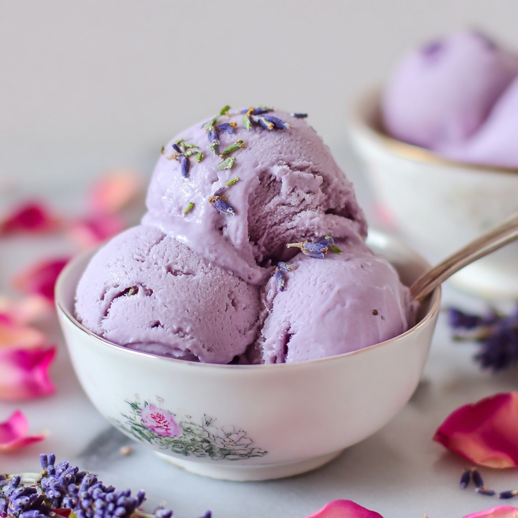 Lavender Ice Cream Recipe - Recipe Image