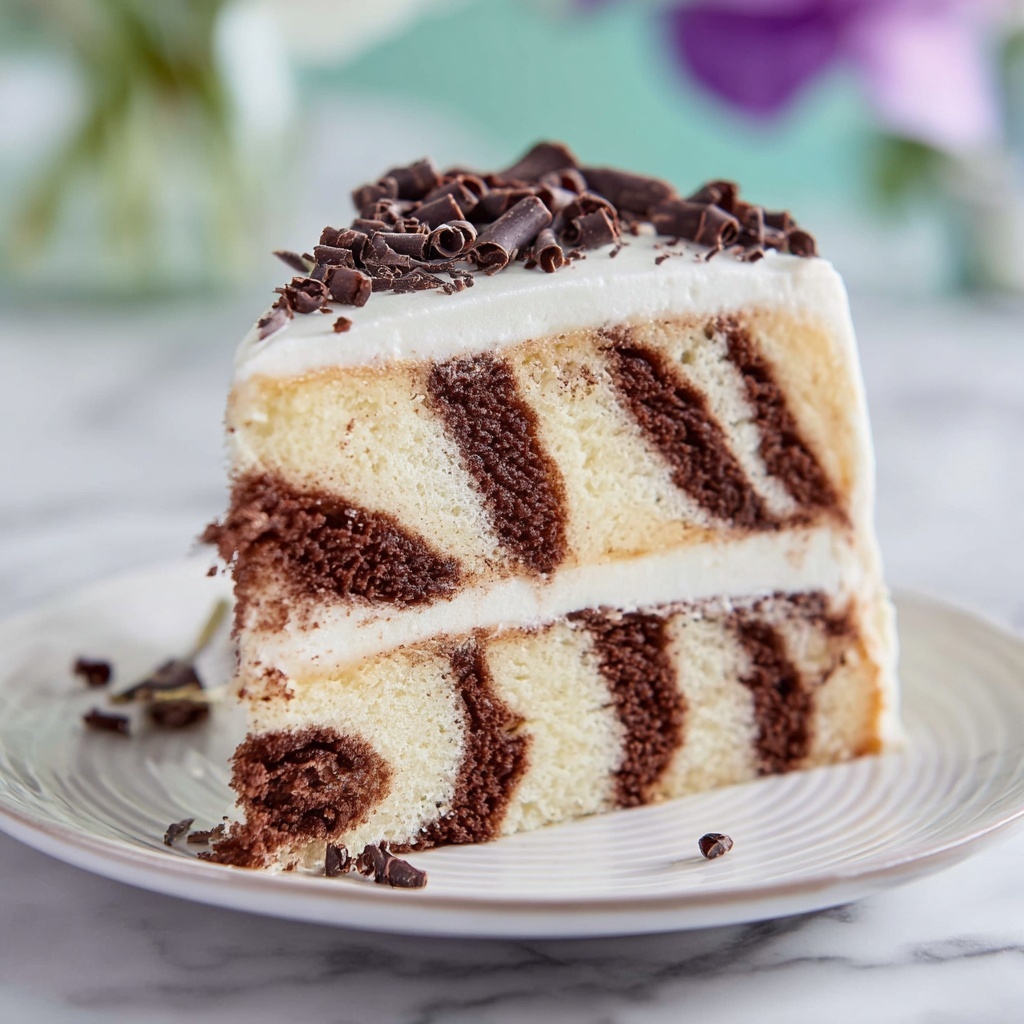 Zebra Cake Recipe - Recipe Image