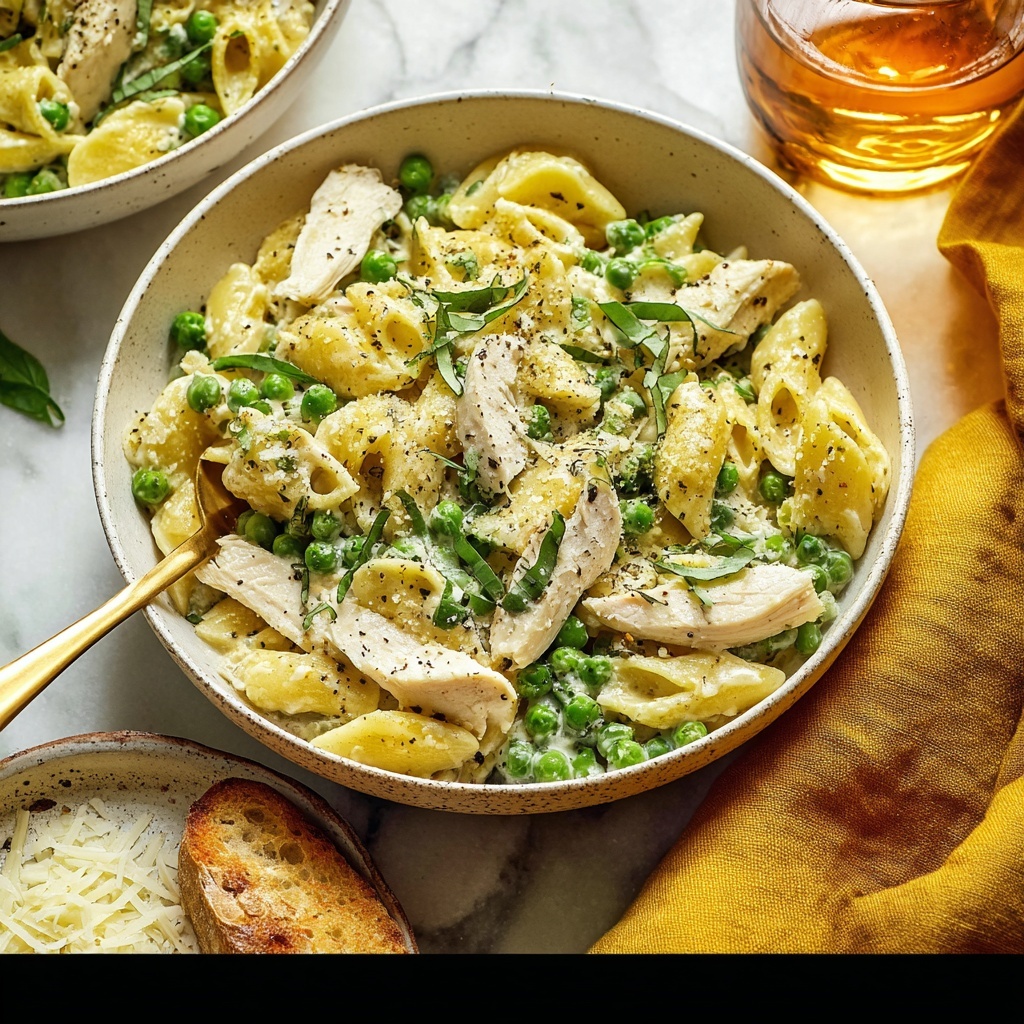 Creamy Chicken Pesto Pasta Recipe - Recipe Image