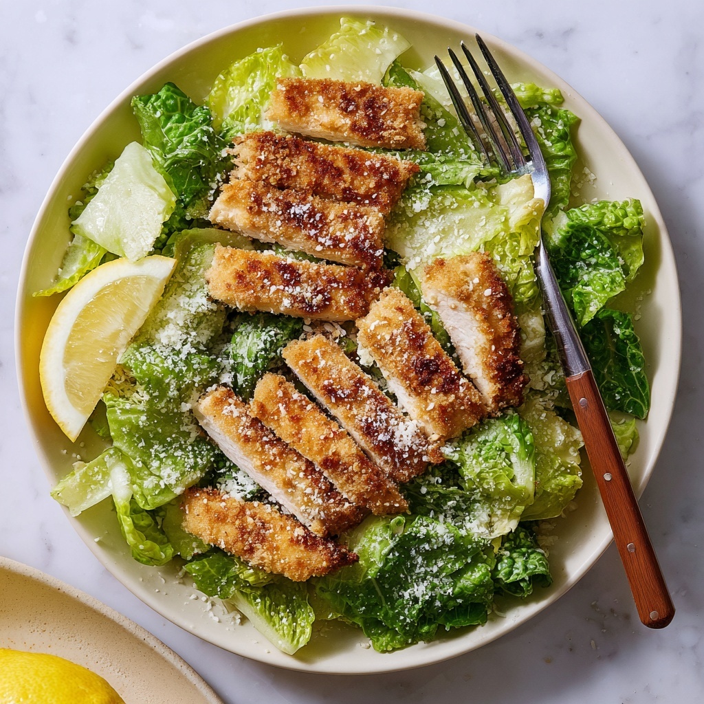 Crispy Chicken Caesar Salad Recipe - Recipe Image